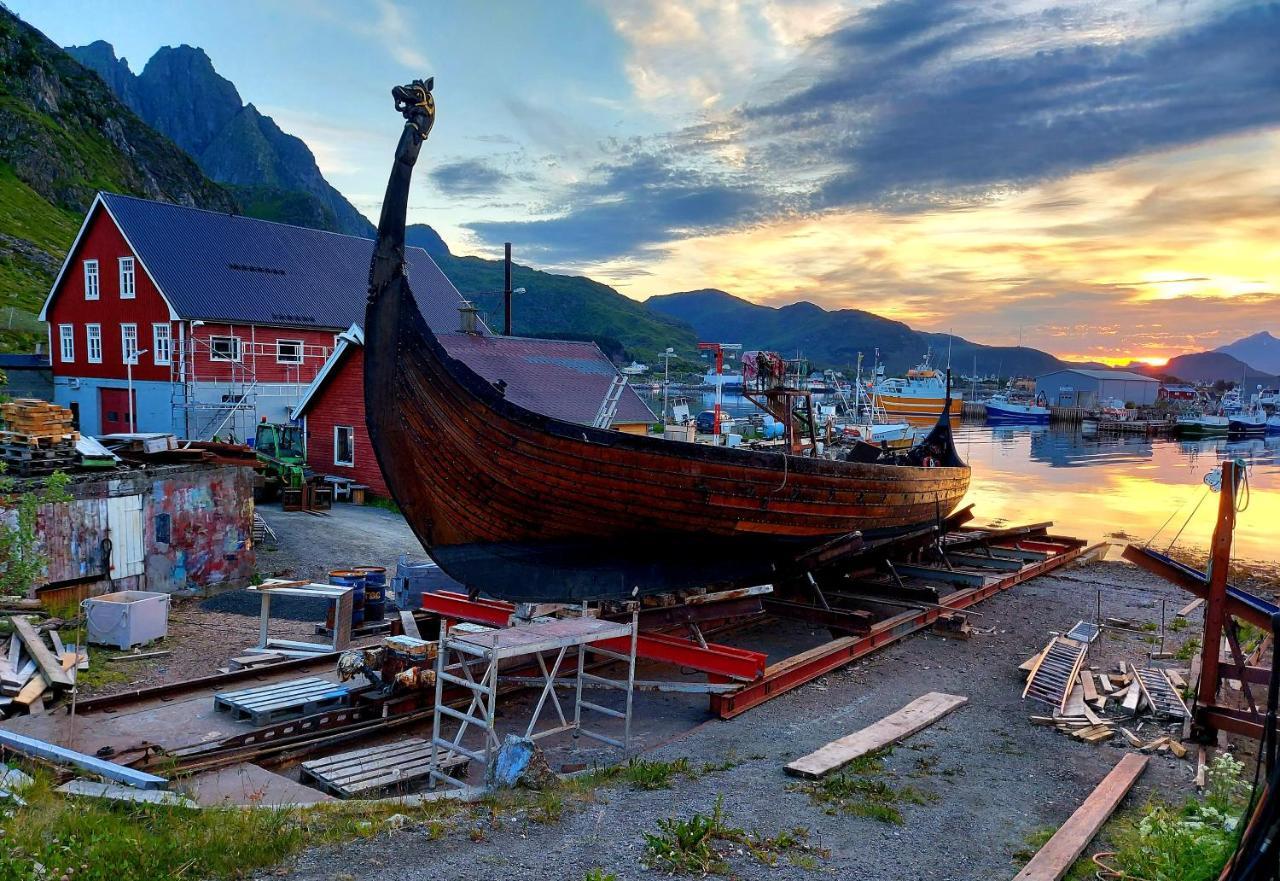 발스타드 Solrik Beliggenhet I Lofotens Storste Fiskevaer 빌라 외부 사진